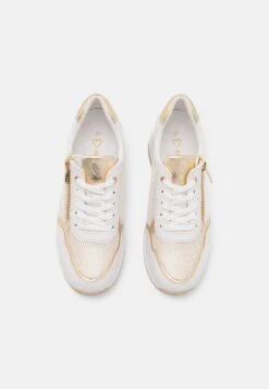 Marco Tozzi Baskets Basses - White/Gold -Chaussures Élégance Vente 0058b5a095d7472997c174ea9f52a333