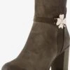 Bottines Classiques Bottines Femme Kaki