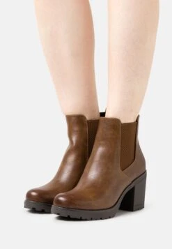 Marco Tozzi Boots À Talons - Cognac