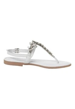 Marco Tozzi Tongs - White Comb -Chaussures Élégance Vente 123e06cf54904936a92f933a95aabe9c