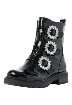 Marco Tozzi Bottines À Plateau - Black Pat Comb -Chaussures Élégance Vente 1c34518fee3140c797ff2baae1329eb9