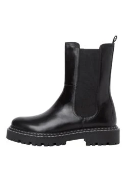 Marco Tozzi Chelsea - Boots À Talons - Black White