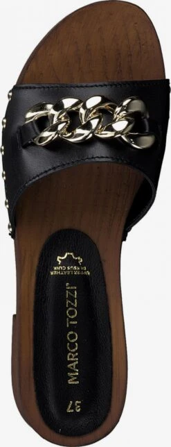 Marco Tozzi Sandales à Talons Mule Femme Noir -Chaussures Élégance Vente 1f6bf9483d46b58c94b24084bae161cd