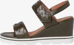 Marco Tozzi Sandales à Talons Sandales Femme Vert Foncé -Chaussures Élégance Vente 25d296b31f92f1fc14d30bc4354c5ff4