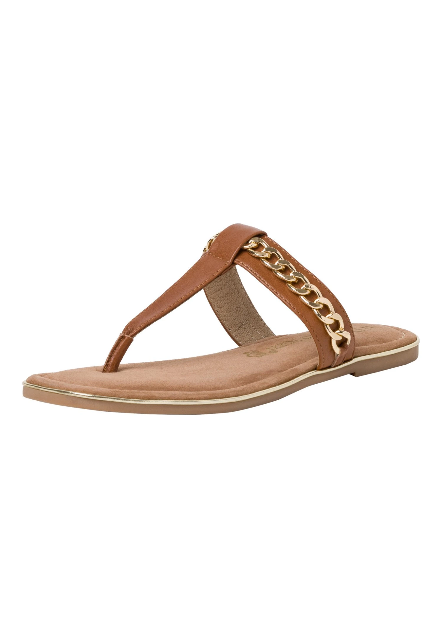 Marco Tozzi Tongs - Cognac 2 Marco Tozzi Tongs - Cognac – Image 2