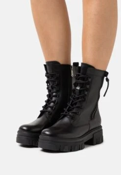 Marco Tozzi Bottines À Plateau - Black Antic