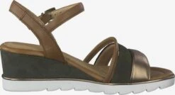 Marco Tozzi Sandales à Talons Sandales Femme Kaki -Chaussures Élégance Vente 33d928aa49290c3d514934f7ec28075d