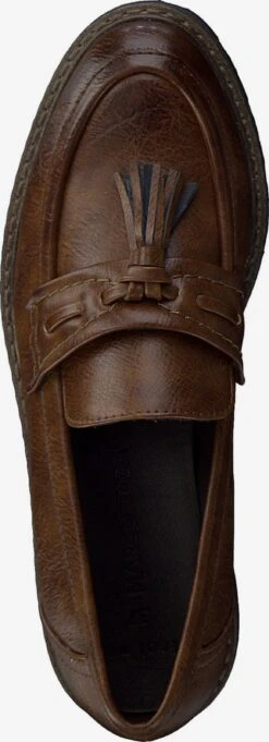 Marco Tozzi Slippers Chaussure Basse Femme Cognac -Chaussures Élégance Vente 34b6ae8105bb4cf0314406aea79f748e