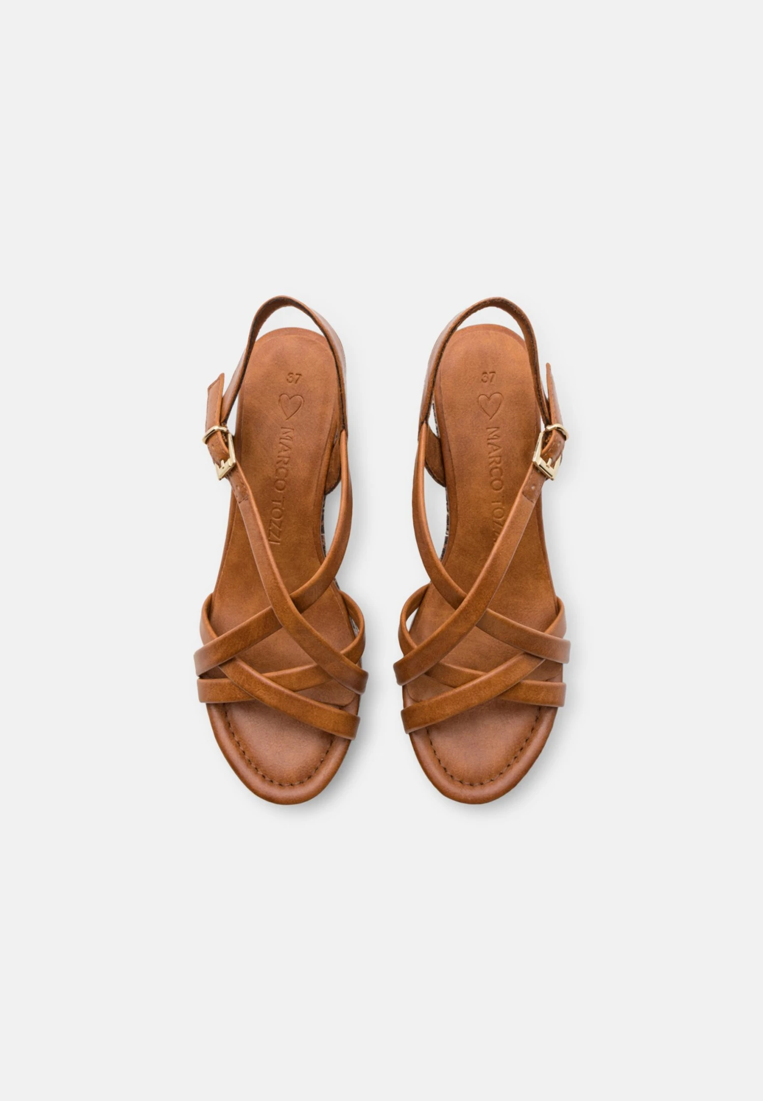 Marco Tozzi Sandales À Talons Hauts - Cognac 6 Marco Tozzi Sandales À Talons Hauts - Cognac – Image 6