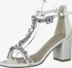 Marco Tozzi Sandales à Talons Sandales Femme Ivoire