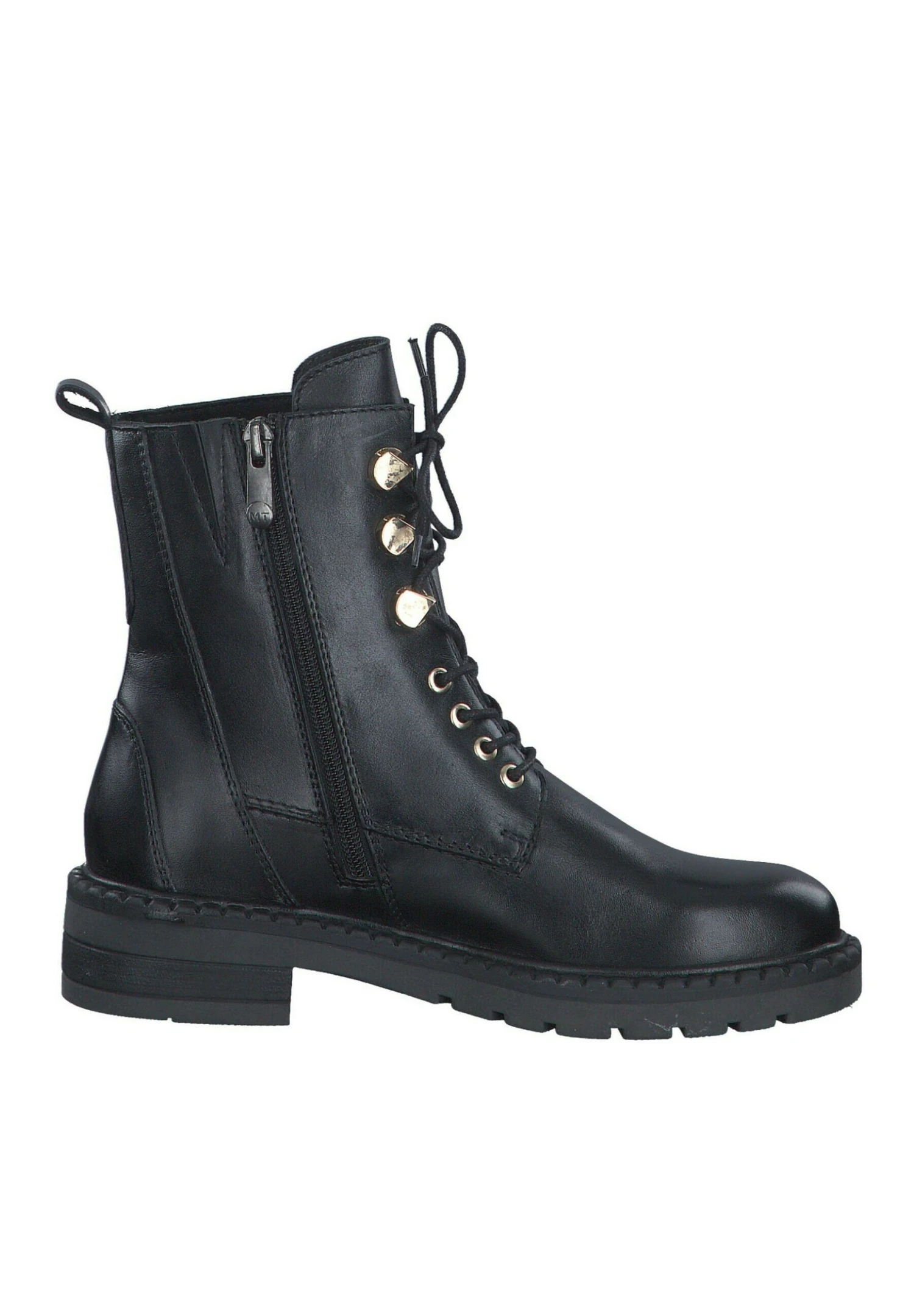 Marco Tozzi Bottines À Lacets - Black Gold 5 Marco Tozzi Bottines À Lacets - Black Gold – Image 5