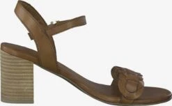 Marco Tozzi Sandales à Talons Sandales à Lanières Femme Marron -Chaussures Élégance Vente 3f5f1c9976c68a620fd0e7fcc62cd70a