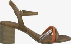Marco Tozzi Sandales à Talons Sandales à Lanières Femme Cognac / Or Rose / Orange -Chaussures Élégance Vente 4a77058ff48727d6b371859fa7b07fbb