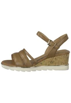 Marco Tozzi Sandales Compensées - Cognac