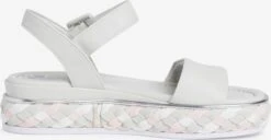 Sandales à Talons Sandales à Lanières Femme Blanc -Chaussures Élégance Vente 509181da6b0d6723d36d7624bc2ce54c