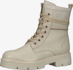 Marco Tozzi Bottines Bottines à Lacets Femme Crème