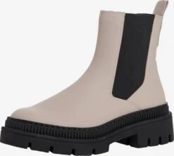 Marco Tozzi Bottines Chelsea Boots Femme Blanc Cassé