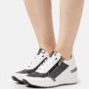 Marco Tozzi Baskets Basses - White/Black Comb