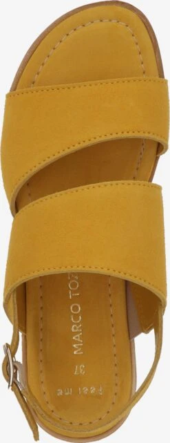 Marco Tozzi Sandales à Talons Sandales à Lanières Femme Jaune -Chaussures Élégance Vente 56d3bbc0a37fad6eec59988f2676bcde