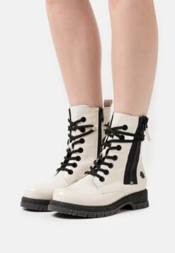 Marco Tozzi By Guido Maria Kretschmer - Bottines À Lacets - Cream