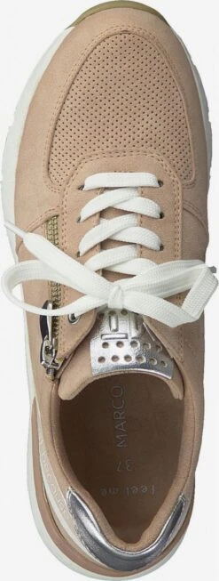 Marco Tozzi Sneakers Baskets Basses Femme Beige Foncé -Chaussures Élégance Vente 5f67528bf2026e33cbed515028beb369