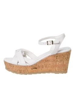 Marco Tozzi Sandales Compensées - White