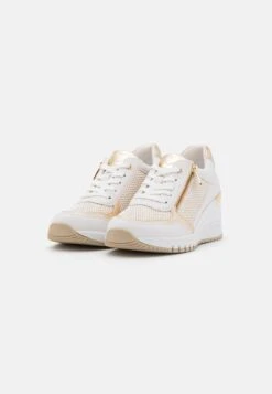 Marco Tozzi Baskets Basses - White/Gold -Chaussures Élégance Vente 6558ae8c170847189c41f63313253f34
