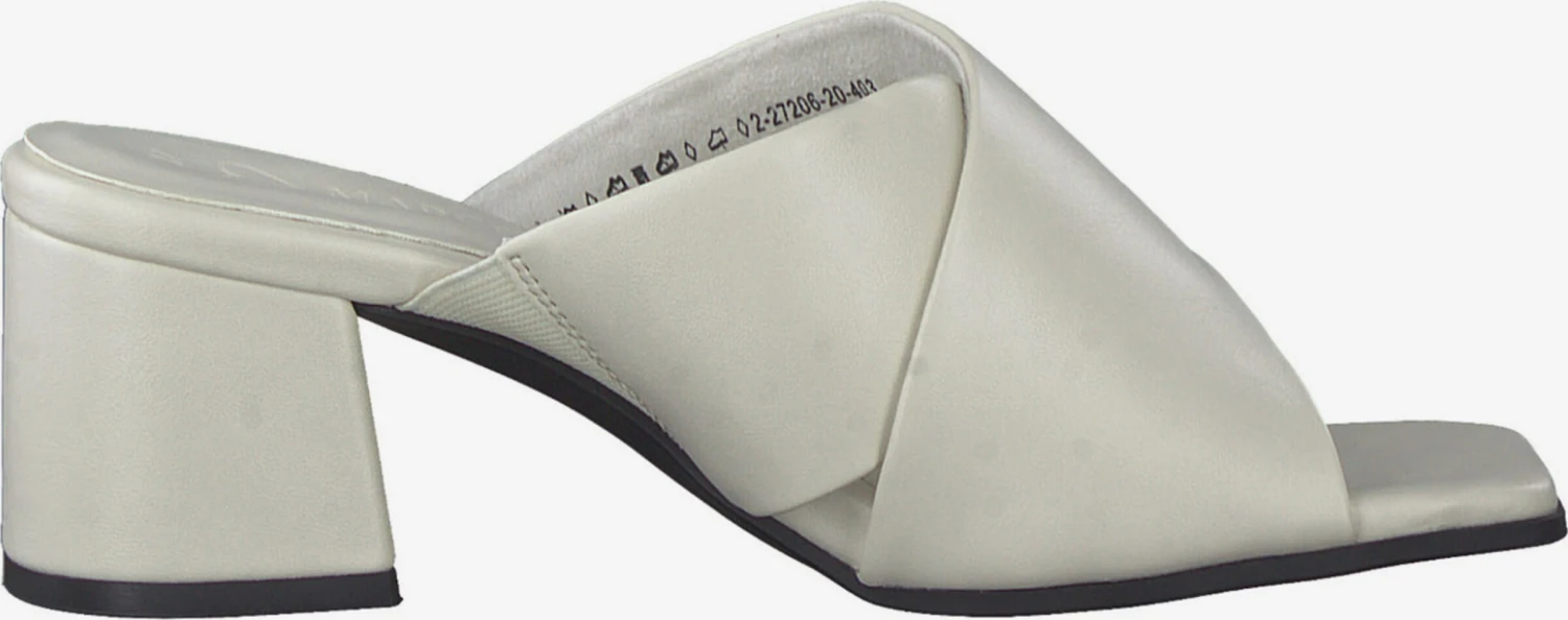 Marco Tozzi Sandales à Talons Mule Femme Crème 3 Marco Tozzi Sandales à Talons Mule Femme Crème – Image 3