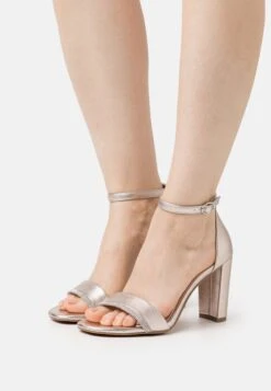 Marco Tozzi Sandales À Talons Hauts - Platinum Comb