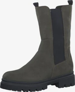 Marco Tozzi Bottines Chelsea Boots Femme Vert Foncé