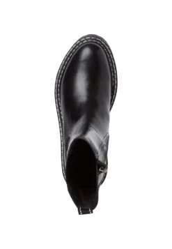 Marco Tozzi Chelsea - Boots À Talons - Black White -Chaussures Élégance Vente 79bb361dd6d9421dbce0fe3927907906