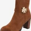 Bottines Classiques Bottines Femme Caramel