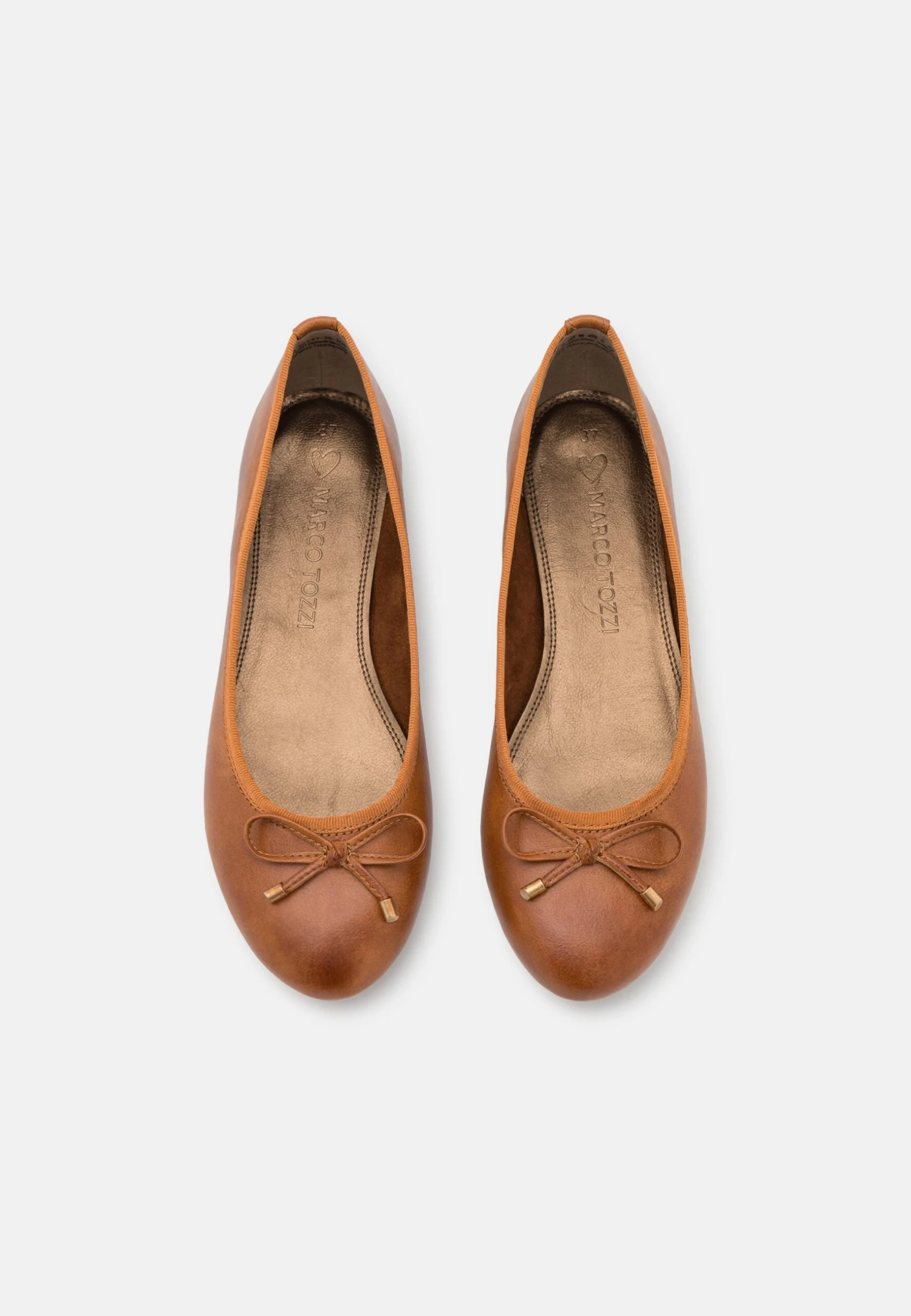 Marco Tozzi Ballerines - Cognac 6 Marco Tozzi Ballerines - Cognac – Image 6