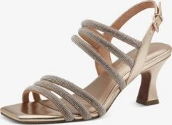 Marco Tozzi Sandales à Talons Sandales Femme Jaune Dor