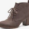 Marco Tozzi Bottines Bottines à Lacets Femme Brun Foncé