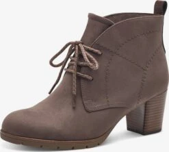 Marco Tozzi Bottines Bottines à Lacets Femme Brun Foncé
