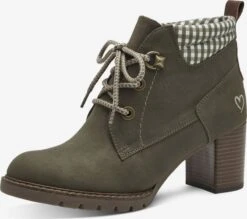 Marco Tozzi Bottines Bottines à Lacets Femme Olive