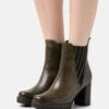 Marco Tozzi Bottines À Plateau - Olive