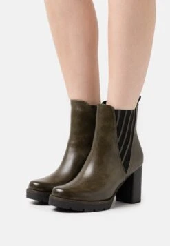 Marco Tozzi Bottines À Plateau - Olive