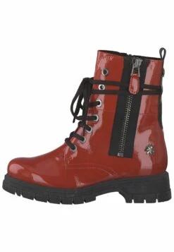 Marco Tozzi Kretschmer - Bottines À Lacets - Red Patent