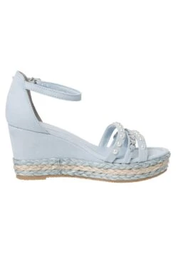 Marco Tozzi By Guido Maria Kretschmer - Sandales Compensées - Lt Blue -Chaussures Élégance Vente 9a95836d9f914ff5aa370614fdd62ac8