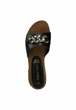 Marco Tozzi Mules À Talons - Black Nappa -Chaussures Élégance Vente a01f810374be41958e1ba19913b0567e