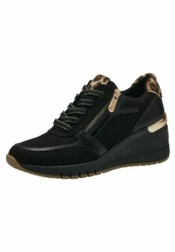 Marco Tozzi Baskets Basses - Black Leo -Chaussures Élégance Vente a4d60d344b814d9381aac3200c17ad66