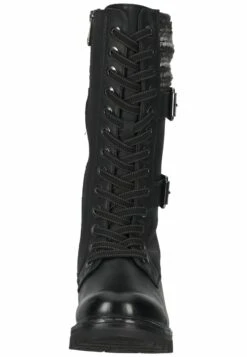 Marco Tozzi Bottes À Lacets - Black Comb -Chaussures Élégance Vente a8e7486e01694271b478ed6240b9e129