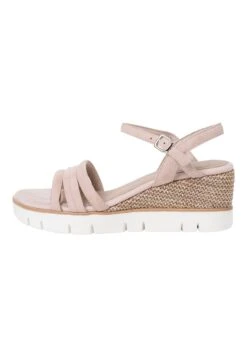 Marco Tozzi By Guido Maria Kretschmer - Sandales Compensées - Rose Suede