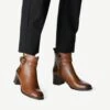 Marco Tozzi Boots À Talons - Cognac Comb