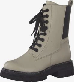 Marco Tozzi Bottines Bottines à Lacets Femme Ivoire