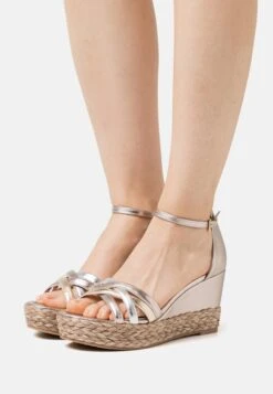 Marco Tozzi Espadrilles - Rose Metallic Comb