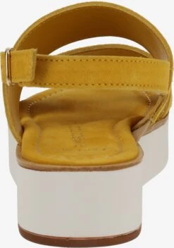 Marco Tozzi Sandales à Talons Sandales à Lanières Femme Jaune -Chaussures Élégance Vente d1cde6ba18a8444ad5b1d3da04a4b100