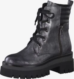 Marco Tozzi Bottines Bottines à Lacets Femme Argent